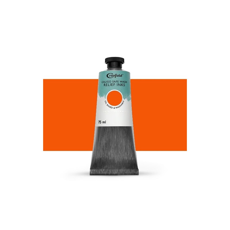 Material Bellas Artes – Xilografia - Tinta Xilografia Naranja claro, 75 ml., Caligo | totenart.com