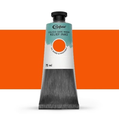 Material Bellas Artes – Xilografia - Tinta Xilografia Naranja claro, 75 ml., Caligo | totenart.com