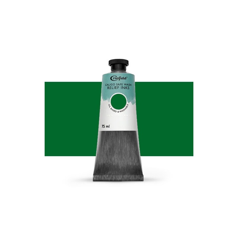 Material Bellas Artes – Xilografia - Tinta Xilografia Verde ftalo, 75 ml., Caligo | totenart.com