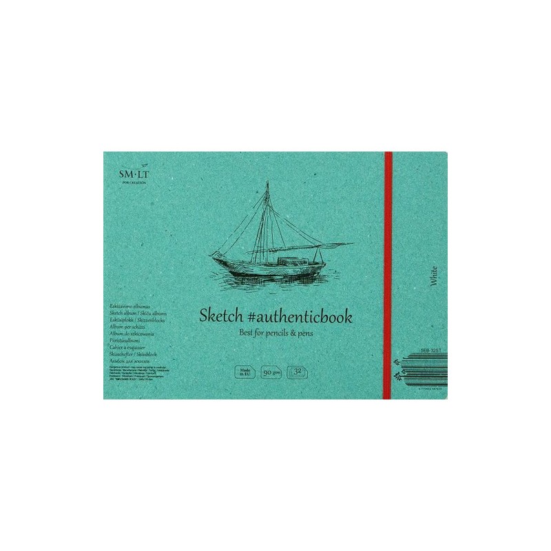 Material Bellas Artes – pintura-y-dibujo - Bloc esbozo blanco con gomas, 32 hojas, 90 g, 24,5x17,6 cm, SM-LT | totenart.com