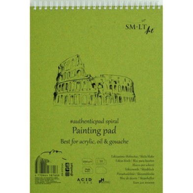 Material Bellas Artes – pintura-y-dibujo - Bloc pintura con espiral, 20 hojas, 290 g, A4, SM-LT | totenart.com