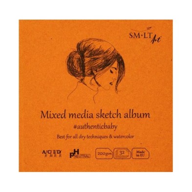 Material Bellas Artes – pintura-y-dibujo - Bloc Técnicas Mixtas, 32 hojas, 200 g, 9x9 cm, SM-LT | totenart.com