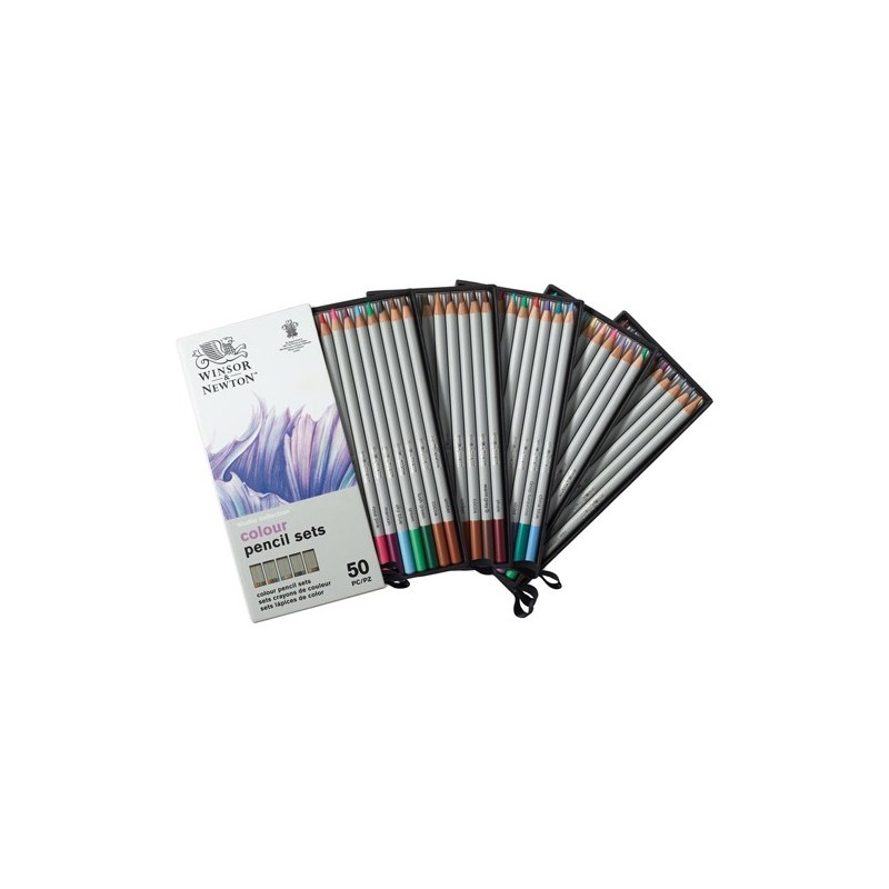 Material Bellas Artes – pintura-y-dibujo - Estuche 50 lápices de colores Studio Collection Winsor&Newton | totenart.com
