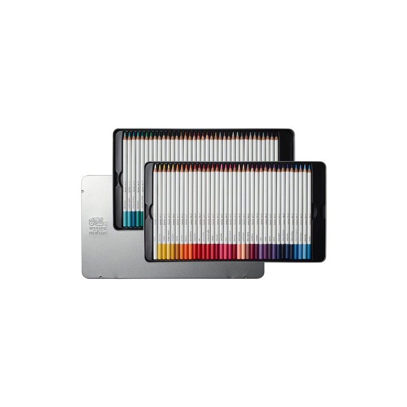 Material Bellas Artes – pintura-y-dibujo - Estuche metálico 72 lápices acuarelables Studio Collection Winsor&Newton | totenart.c