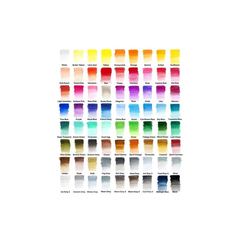 Material Bellas Artes – pintura-y-dibujo - Estuche metálico 72 lápices acuarelables Studio Collection Winsor&Newton | totenart.c