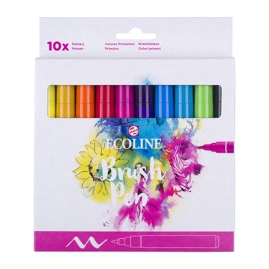 Material Bellas Artes - Pintura - Estuche Acuarela ROTULADOR Ecoline Brush Pen 10 ud | totenart.com