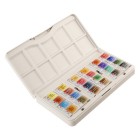 Material Bellas Artes - Pintura - Set acuarela 24 godets, estuche de plástico, White Nights | totenart.com