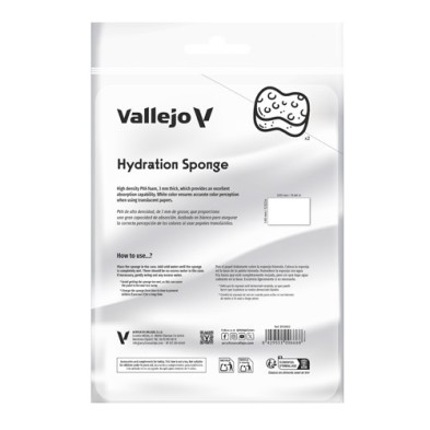 Material Bellas Artes - Pintura - Recambio 2 Esponjas hidratantes para la paleta húmeda Pro Painter Size Vallejo | totenart.com