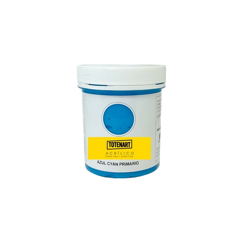 Material Bellas Artes – Pintura - Pintura acrílica Azul Cyan Primario 250 ml. totenart | totenart.com