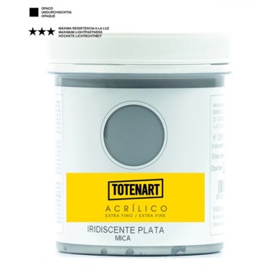 Material Bellas Artes – Pintura - Pintura acrílica Irisado Plata 250 ml. totenart | totenart.com