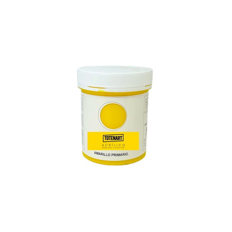 Material Bellas Artes – Pintura - Pintura acrílica Amarillo Primario 250  ml. totenart | totenart.com