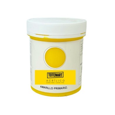 Material Bellas Artes – Pintura - Pintura acrílica Amarillo Primario 250  ml. totenart | totenart.com