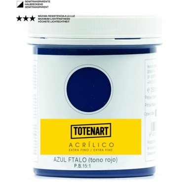 Material Bellas Artes – Pintura - Pintura acrílica Azul Ftalo 250 ml. totenart | totenart.com
