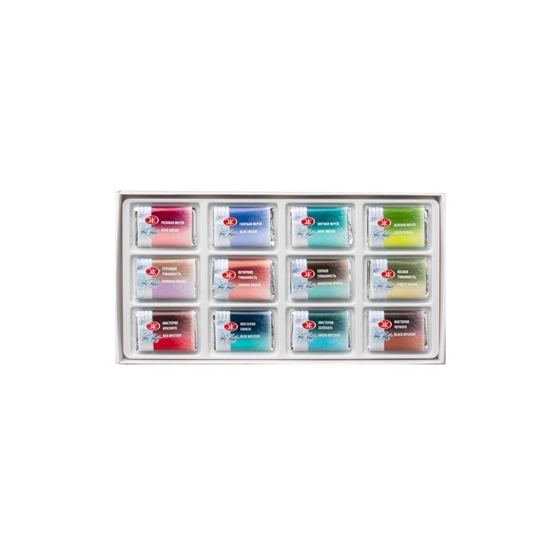 Material Bellas Artes - Pintura - Set acuarela 12 godets \"Metamorphosis\", estuche de cartón, White Nights | totenart.com