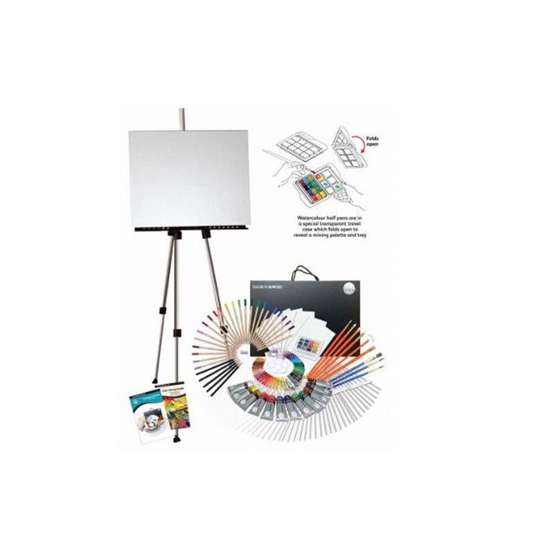 Material Bellas Artes - Pintura - Set completo 163 piezas con caballete, Simply, Daler Rowney | totenart.com