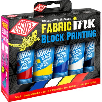 Material Bellas Artes – Grabado - Kit Tinta Xilografia textil Essdee 5 colores primarios 100 ml | totenart.com