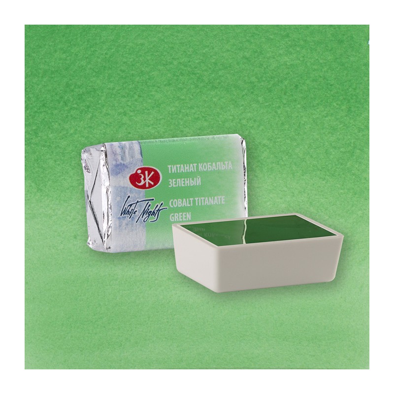 Material Bellas Artes - Pintura - Acuarelas White Nights en godet Verde Cobalto de Titanato 765 | totenart.com
