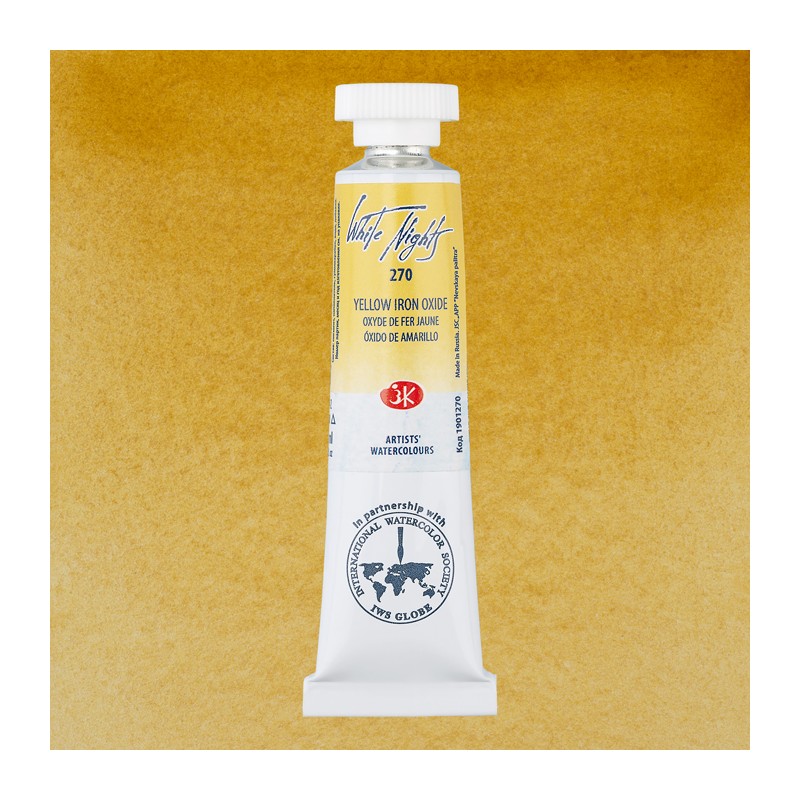 Material Bellas Artes - Pintura - Acuarelas White Nights en tubo 10 ml. Óxido de Hierro Amarillo 270 | totenart.com