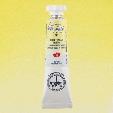 Material Bellas Artes - Pintura - Acuarelas White Nights en tubo 10 ml. Amarillo Titanato de Niquel 271 | totenart.com