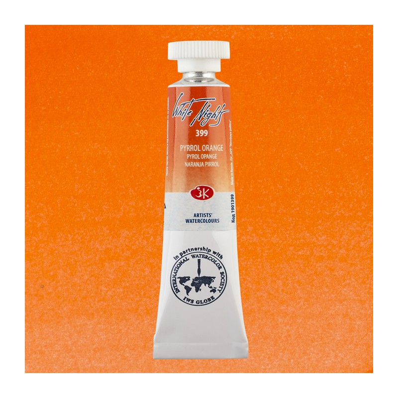 Material Bellas Artes - Pintura - Acuarelas White Nights en tubo 10 ml. Naranja Pirrol 399 | totenart.com