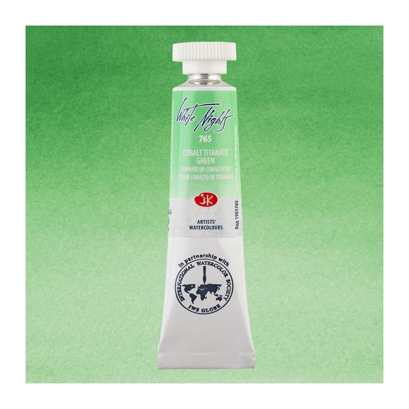 Material Bellas Artes - Pintura - Acuarelas White Nights en tubo 10 ml. Verde Cobalto de Titanato 765 | totenart.com