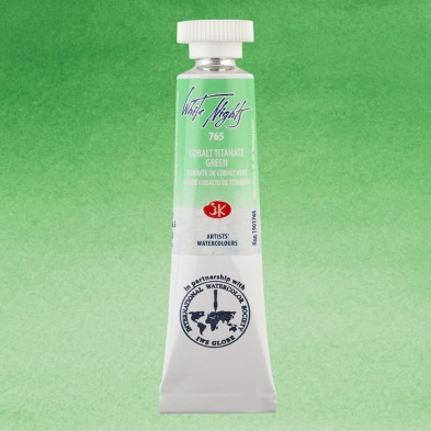 Material Bellas Artes - Pintura - Acuarelas White Nights en tubo 10 ml. Verde Cobalto de Titanato 765 | totenart.com