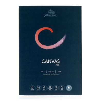 Material Bellas Artes – pintura-y-dibujo - Bloc encolado de hojas de lienzo, Grano Medio, A4, 280 gr. 10 h. Phoenix | totenart.c