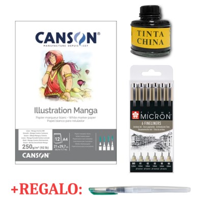 Material Bellas Artes - Pintura - Kit Inktober Totenart | totenart.com