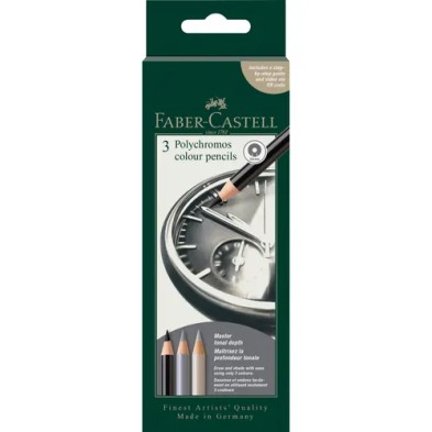 Set 3 lápices Polychromos Faber-Castell Reloj | Totenart