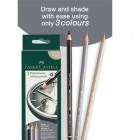 Set creativo 3 lápices Polychromos Faber-Castell Reloj: caja y lápices del set