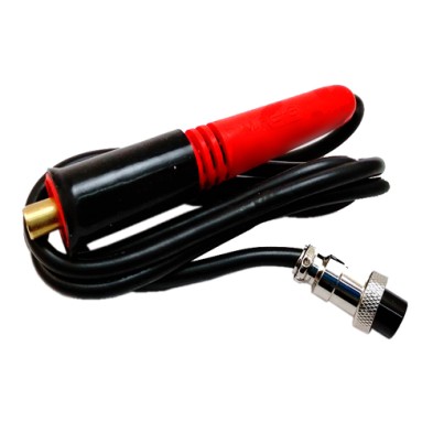 Mango de plástico rojo y negro para pirograbador Reig con cable y conector M25 | Totenart