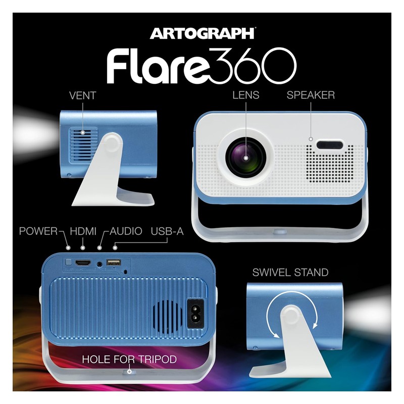 Material Bellas Artes - Pintura - Proyector Digital HD Flare360 Artograph | totenart.com
