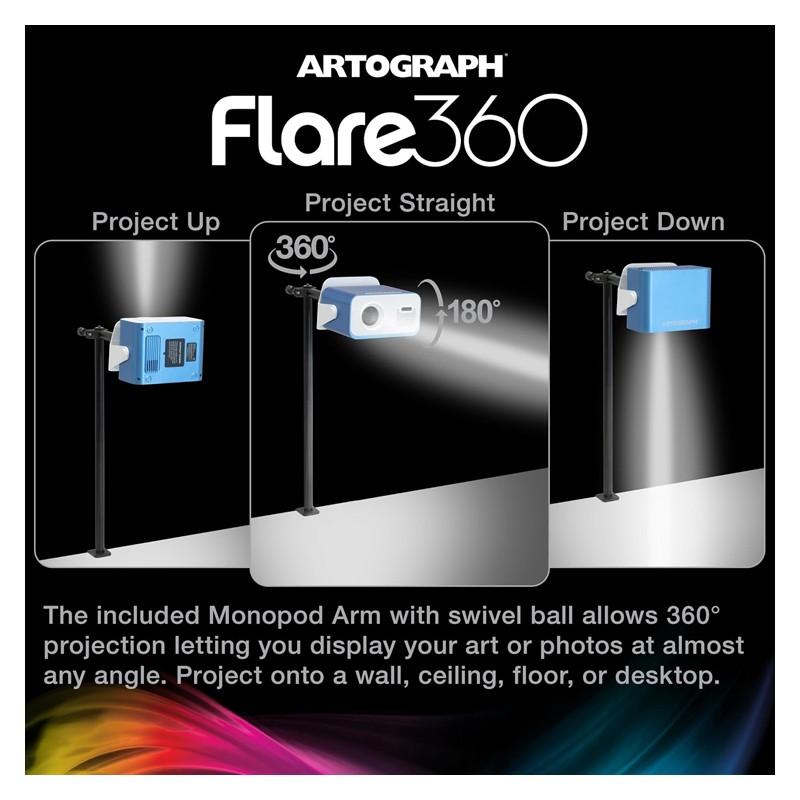 Material Bellas Artes - Pintura - Proyector Digital HD Flare360 Artograph | totenart.com