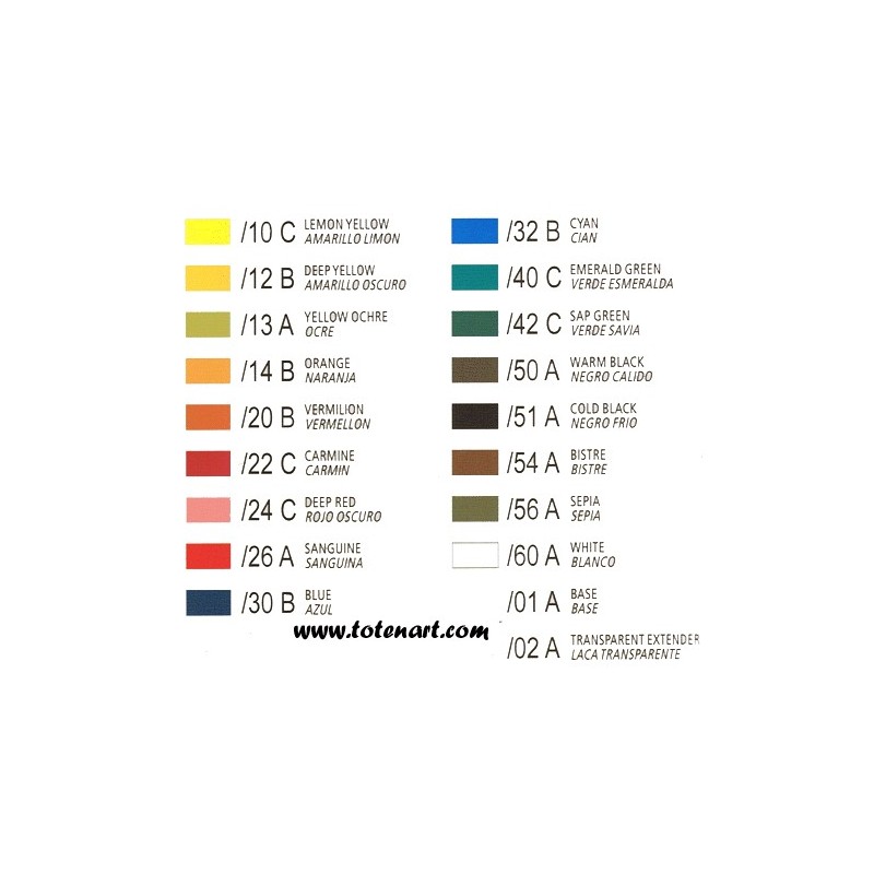 Tinta calcog. Artools Negro calido 60 ml.