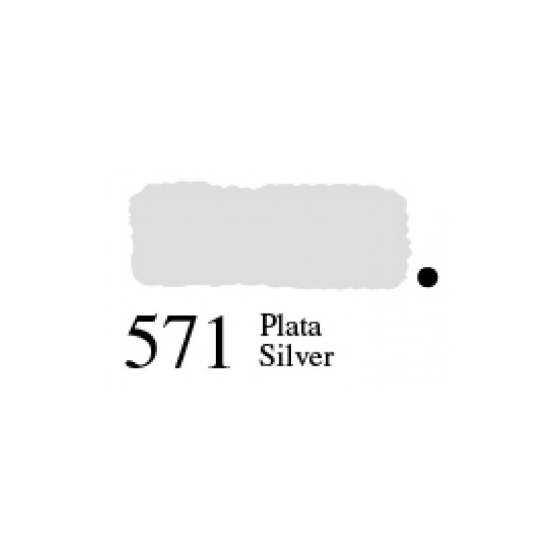 Material Manualidades - Pintura Textil Vallejo Plata Metal, 60 ml.