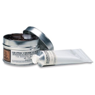 Tinta al agua Graphic Chemical, 115 gr., Lamp Black (Barniz Blan