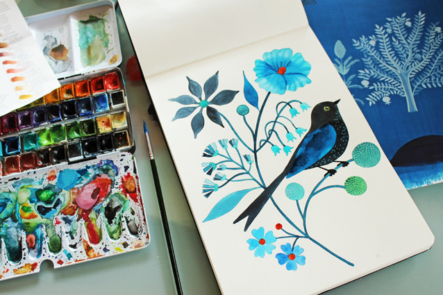 totenart material para bellas artes geninne pajaro con acrilicos y acuarela pintura actilica pintar con acuarelas