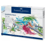 Set lápices de color acuarelables Goldfaber Aqua, Faber Castell (12 colores + accesorios)