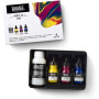 Set Tintas Acrilicas Liquitex, 3 colores primarios, 30 ml + Pouring medium 118 ml.