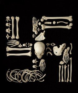 Esvastica hecha con huesos humanos - Noticias de arte de totenart