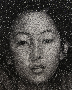 Cuadro de chica con clavos e hilo - Noticias de arte