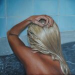 La pintura hiperrealista de Linnea Strid 7 linnea strid arte hiperrealista totenart agua en la banera