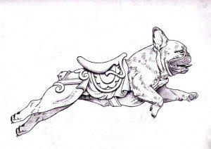 Bulldog Francés, ilustración de Tim Racer