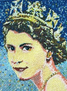 Arte con comida: retrato de la Princesa Elizabeth