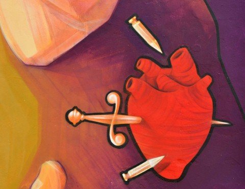 El Don Quijote más grande jamás pintado 6 quijote-mas-grande-corazón-totenart-noticias