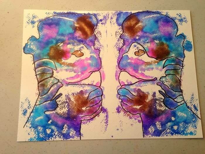 totenart-decalcomania-gouache