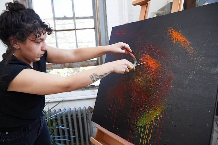 ¿Qué es el action painting? 2 action painting