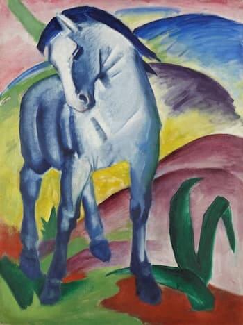 Expresionismo, concepto y características 4 franz marc el caballo azul 1911