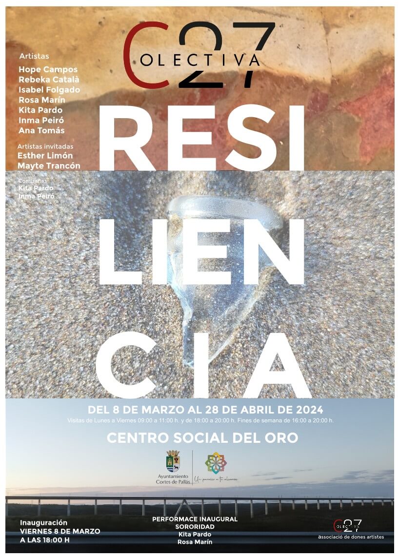 Exposición colectiva RESILIENCIA 2 CARTELL resilencia ORO 1 1 1