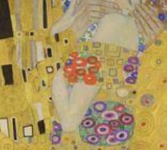 totenart-beso-klimt-detalle-discos-rojos